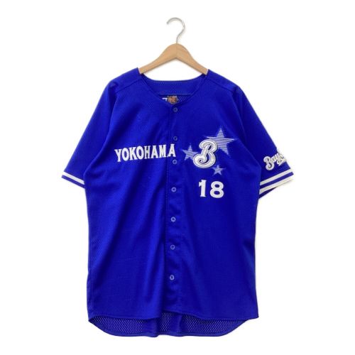 横浜DeNAベイスターズ (ベイスターズ) 応援グッズ SIZE O ブルー ユニフォーム 三浦大輔【18】 / 永遠番長 / 引退記念