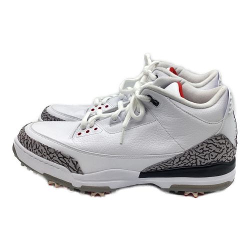 NIKE (ナイキ) ゴルフシューズ メンズ SIZE 30cm ホワイト Air Jordan 3 Retro Golf AJ3783-100