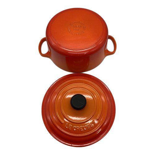 LE CREUSET (ルクルーゼ) シグニチャー ココット・ロンド SIZE 22cm オレンジ