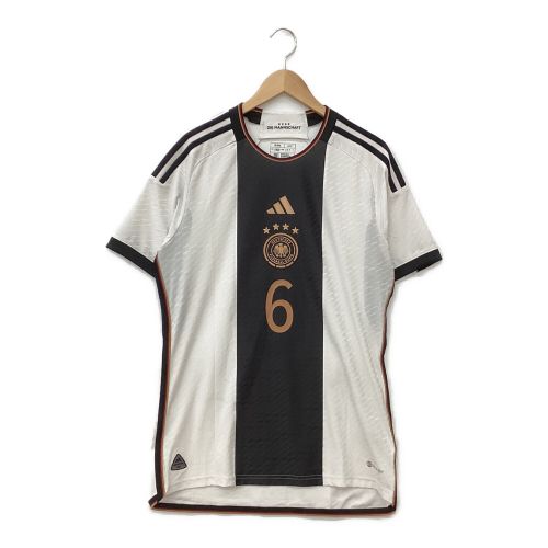 adidas (アディダス) ゲームシャツ メンズ SIZE L ホワイト×ブラック ドイツ代表 2022 ユニフォーム ホーム/キミッヒ HF1693