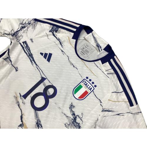 イタリア代表 サッカーユニフォーム SIZE M ホワイト ニコロ・バレッラ【18】2023年アウェイ adidas オーセンティック