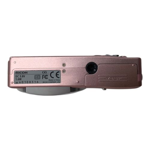 RICOH コンパクトデジタルカメラ CX5 ローズピンク