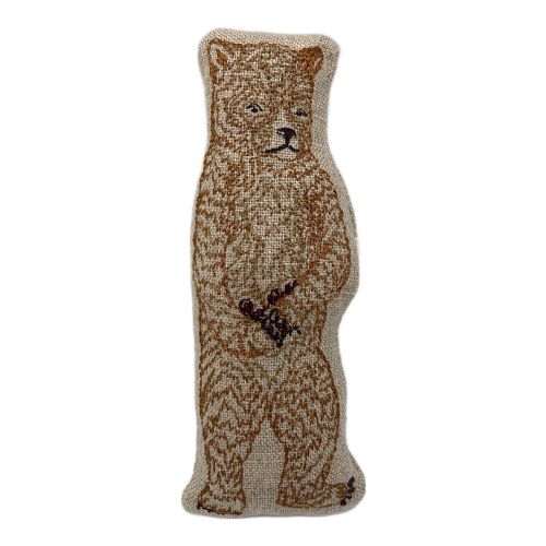 CORAL&TUSK (コーラルアンドタスク) クマ刺繍クッションカバー 人形付