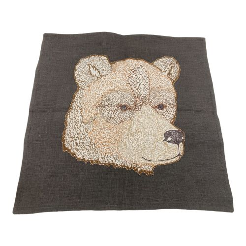 CORAL&TUSK (コーラルアンドタスク) クマ刺繍クッションカバー