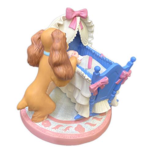 DISNEY (ディズニー) フィギュリン 1225771 WDCC フィギュア わんわん物語 かわいい赤ちゃん Lady and Cradle Welcome Little Darling