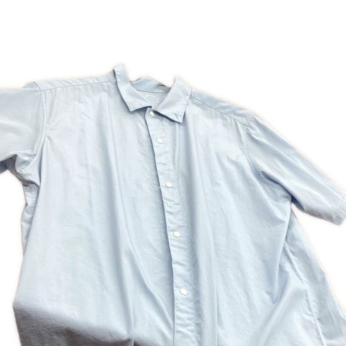 山と道 (ヤマトミチ)  Bamboo Short Sleeve Shirt メンズ SIZE M スカイブルー