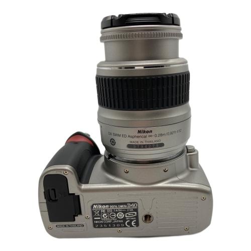 Nikon (ニコン) デジタル一眼レフカメラ D40 ダブルズームキット（af-s micro nikkor 40mm f/2.8g,AF-S DX Zoom Nikkor ED 18-55mm F3.5-5.6 G II）
