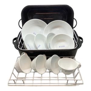 Snow peak (スノーピーク) アウトドア食器セット 廃盤 ヤマコウ時代 ディッシュ2個・ボウル・カップ各4個 ホットサンドコレール食器セット TWS-001