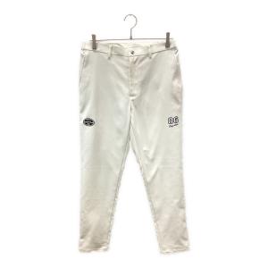 PAPAS PLUS GOLF (パパスプラスゴルフ) ゴルフウェア(パンツ) メンズ SIZE L ホワイト ポリエステルストレッチクロス ワッペン&ロゴイージーパンツ