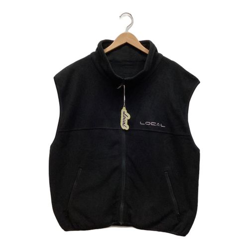 Local Golf (ローカルゴルフ) Simple Fleece VEST メンズ SIZE S/M ブラック LG-71VT-23