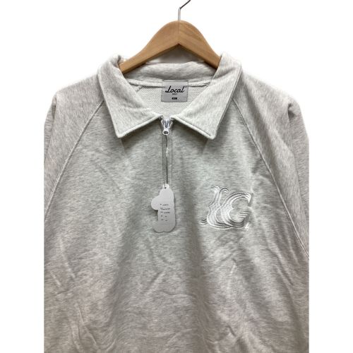 Local Golf (ローカルゴルフ) LG ZIP POLO SWEAT メンズ SIZE M/L ライトグレー LG-63LP-23