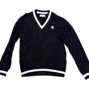 MARK&LONA (マークアンドロナ) ゴルフウェア(トップス) メンズ SIZE 46 (M) ブラック Carried away Vee Neck Sweater MLM-3A-AB02