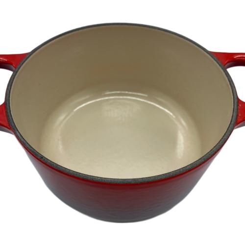 LE CREUSET (ルクルーゼ) ココットロンド レッド 14㎝ USED