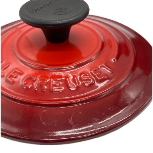 LE CREUSET (ルクルーゼ) ココットロンド レッド 14㎝ USED