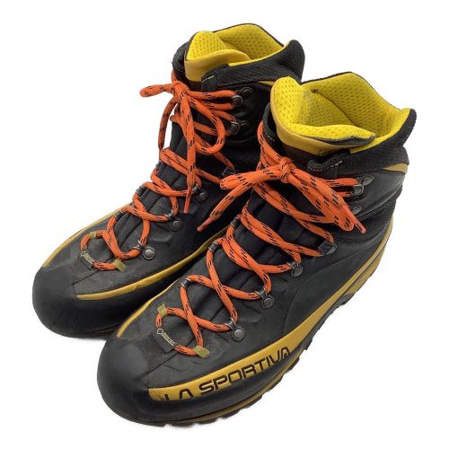 LA SPORTIVA (スポルティバ) トレッキングシューズ メンズ SIZE 42 ブラック×イエロー ハイカット(ハードソール) TRANGO ALP EVO GTX