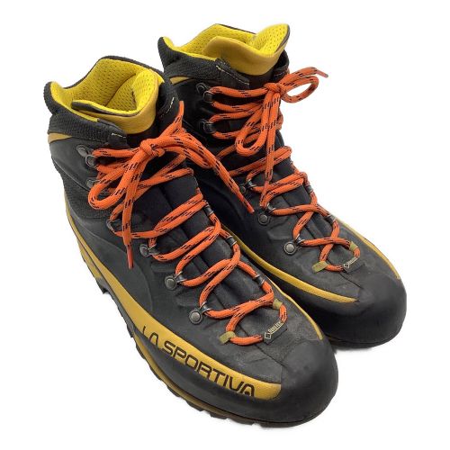 LA SPORTIVA (スポルティバ) トレッキングシューズ メンズ SIZE 42 ブラック×イエロー ハイカット(ハードソール) TRANGO ALP EVO GTX