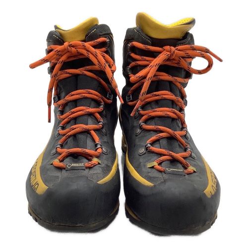 LA SPORTIVA (スポルティバ) トレッキングシューズ メンズ SIZE 42 ブラック×イエロー ハイカット(ハードソール) TRANGO ALP EVO GTX