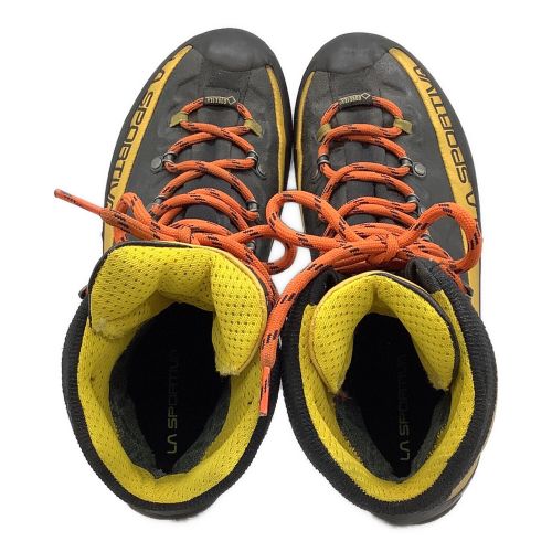 LA SPORTIVA (スポルティバ) トレッキングシューズ メンズ SIZE 42 ブラック×イエロー ハイカット(ハードソール) TRANGO ALP EVO GTX