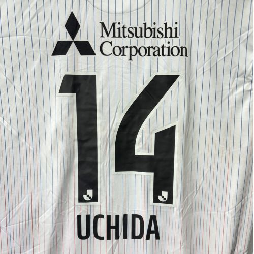 FC東京 (エフシートウキョウ) サッカーユニフォーム SIZE 3XL ホワイト 内田 宅哉【14】 2021 ユニフォーム アウェイ 半袖 レプリカ NEW BALANCE JMTF1029