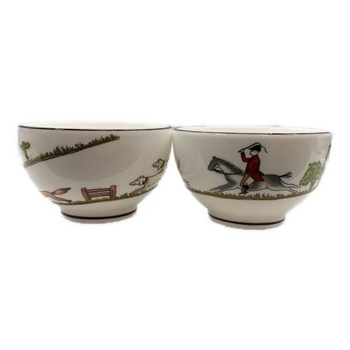 Wedgwood (ウェッジウッド) ジャパニーズティーカップ ハンティングシーン 2P ※ソーサー欠品 廃盤品