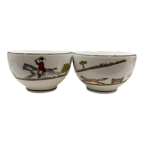 Wedgwood (ウェッジウッド) ジャパニーズティーカップ ハンティングシーン 2P ※ソーサー欠品 廃盤品