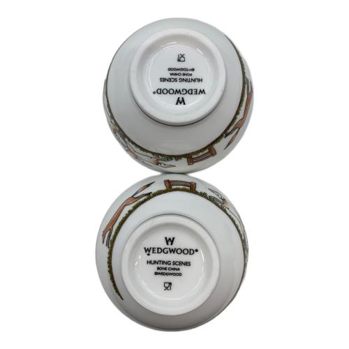 Wedgwood (ウェッジウッド) ジャパニーズティーカップ ハンティングシーン 2P ※ソーサー欠品 廃盤品