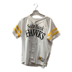 福岡ソフトバンクホークス 応援グッズ SIZE L ホワイト 2000本安打記念 Majestic ユニフォーム 内川聖一 ♯1