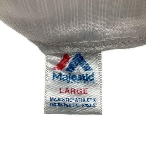 福岡ソフトバンクホークス 応援グッズ SIZE L ホワイト 2000本安打記念 Majestic ユニフォーム 内川聖一 ♯1