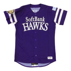 福岡ソフトバンクホークス (フクオカソフトバンクホークス) 応援グッズ SIZE L パープル プロ仕様モデル 2013鷹の祭典 ユニフォーム 内川【1】