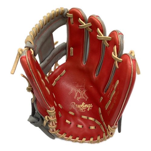 RAWLINGS (ローリングス) 軟式グローブ スカーレットグレー HOH MLB Color SYNC 内野用 GR3HMCK4H