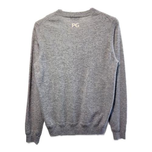 PEARLY GATES (パーリーゲイツ) ゴルフウェア(トップス) レディース SIZE L グレー カシミヤクルーネックニット 055-1270002