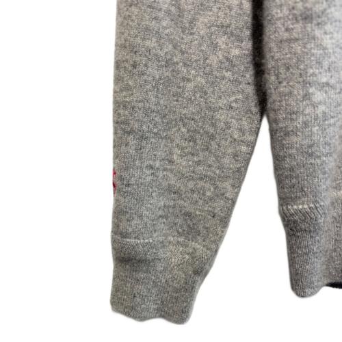 PEARLY GATES (パーリーゲイツ) ゴルフウェア(トップス) レディース SIZE L グレー カシミヤクルーネックニット 055-1270002