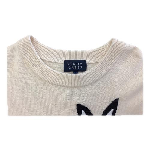 PEARLY GATES (パーリーゲイツ) プルオーバーニット ゴルフウェア(トップス) レディース SIZE 4 ベージュ