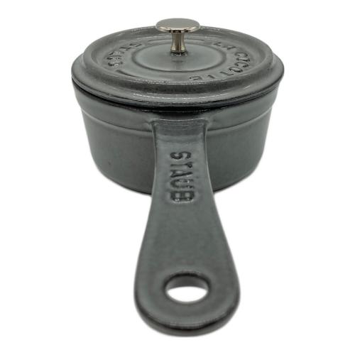 Staub (ストウブ) スモール ソースパン 10cm グレー 鋳鉄