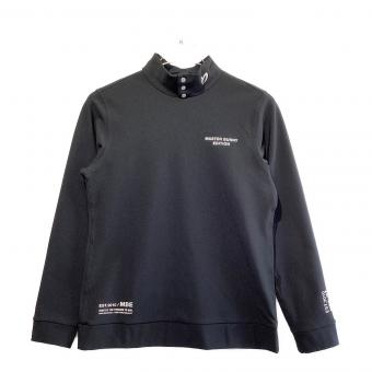 MASTER BUNNY EDITION (マスターバニーエディション) ゴルフウェア(トップス) レディース SIZE L ブラック ハイテンション裏起毛 変形ハイネックカットソー モックネック