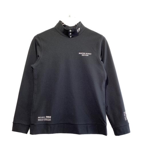 MASTER BUNNY EDITION (マスターバニーエディション) ゴルフウェア(トップス) レディース SIZE L ブラック ハイテンション裏起毛 変形ハイネックカットソー モックネック