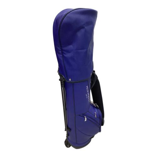 PELLE MORBIDA (ペッレモルビダ) キャディバッグ ネイビー PMO-PG001 9インチ5分割 スタンドキャディバッグ