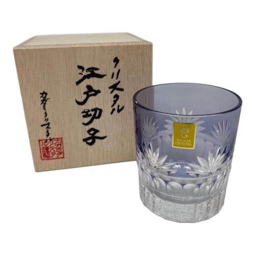 KAGAMI CRYSTAL (カガミクリスタル) 冷酒グラス 江戸切子 七宝小紋