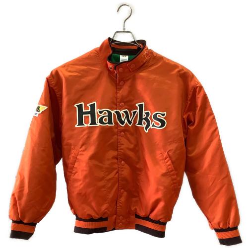 福岡ソフトバンクホークス (フクオカソフトバンクホークス) スタジャン メンズ SIZE XL オレンジ 復刻 柳田【9】