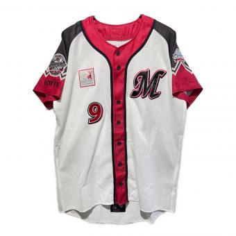 千葉ロッテマリーンズ (チバロッテマリーンズ) 応援グッズ ホワイト 【9】福浦 和也 05年アジアチャンピオン DESCENTE ユニフォーム プロ仕様モデル