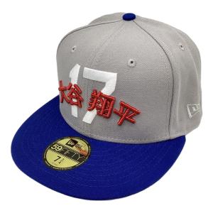 New Era (ニューエラ) 応援グッズ 7 3/4(61.5cm) グレー 大谷翔平 カスタムキャップ