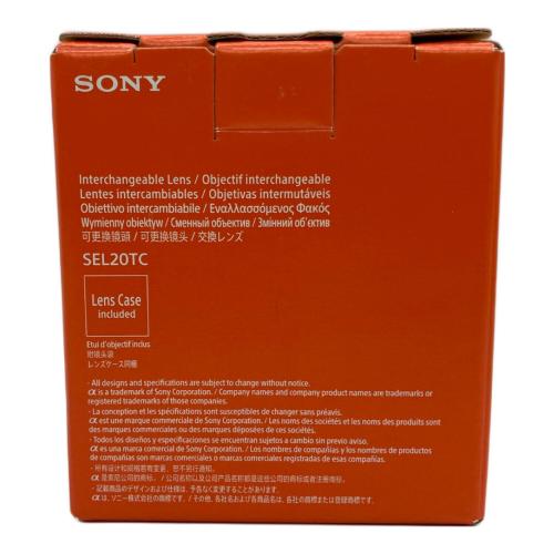 SONY (ソニー) テレコンバーターレンズ SEL20TC