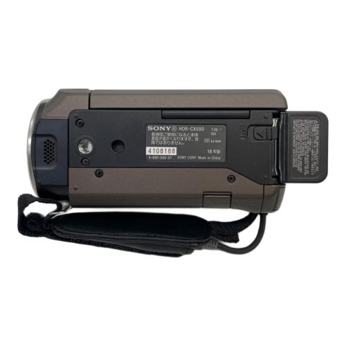 SONY (ソニー) デジタルビデオカメラ 箱付 251万画素 SDカード/メモリースティックマイクロ対応 光学30倍ズーム HDR-CX680 4108188