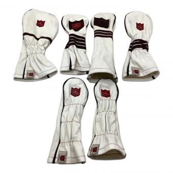 iliac Golf (イリアックゴルフ) ヘッドカバー ホワイト 6Pセット