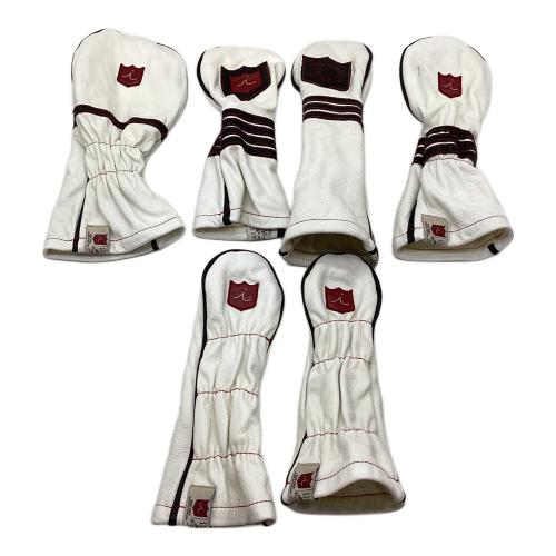 iliac Golf (イリアックゴルフ) ヘッドカバー ホワイト 6Pセット