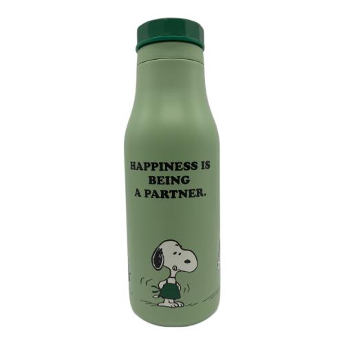 STARBUCKS COFFEE (スターバックスコーヒー) ステンレスロゴボトル PEANUTS グリーン 473ml