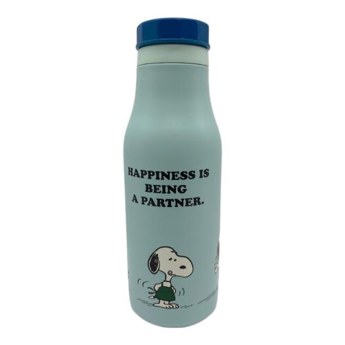 STARBUCKS COFFEE (スターバックスコーヒー) ステンレスロゴボトル PEANUTS ブルー 473ml