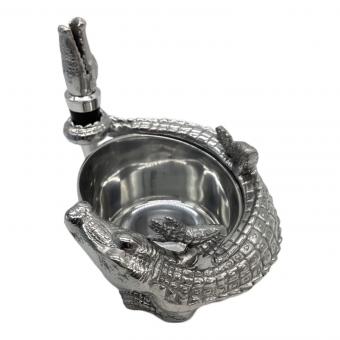 Arthur Court ワイン キャディ & ストッパー セット アリゲーター キャップ・箱付