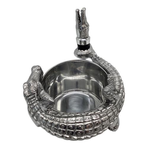 Arthur Court ワイン キャディ & ストッパー セット アリゲーター キャップ・箱付