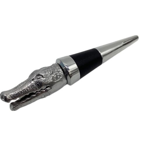 Arthur Court ワイン キャディ & ストッパー セット アリゲーター キャップ・箱付